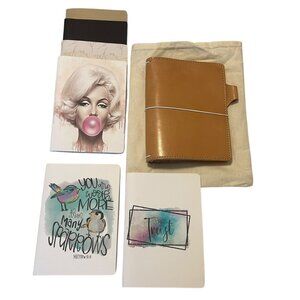 Chic Sparrow Austen Cascade Emma B6 Antique 100% Leather TN Travelers Notebook